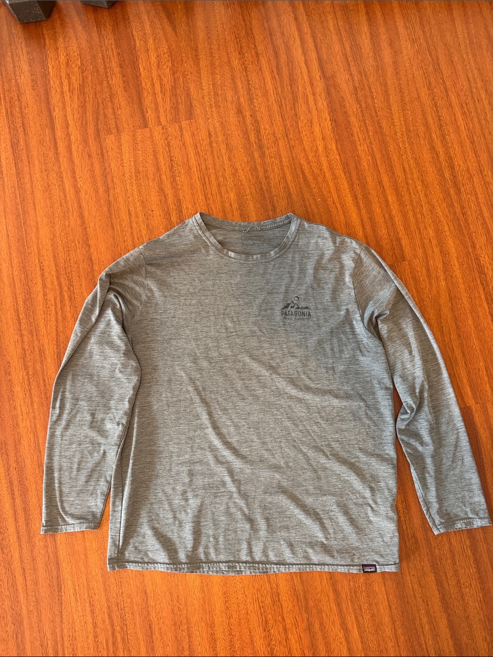 Patagonia Men's Long-Sleeve Crew Tee — Heather Gray